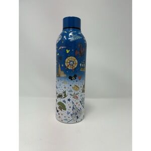 Walt Disney World Parks Icons Metal Stainless Steel Water Bottle‎